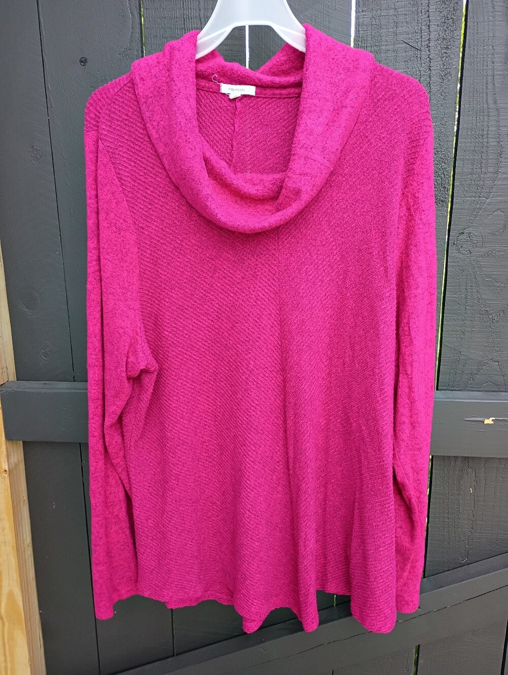 Maurices Women's Cowl Neck Sweater in Hot Pink